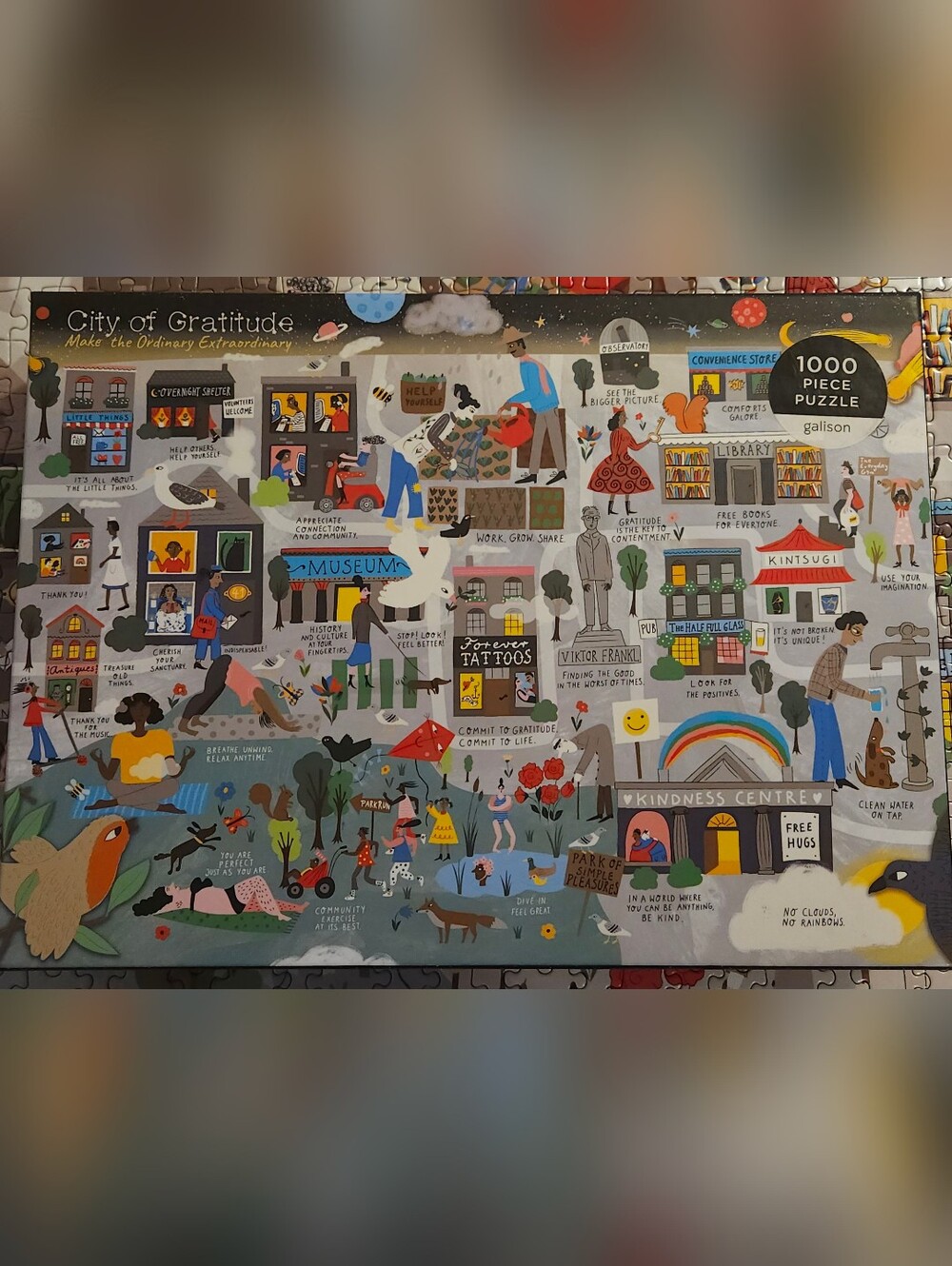 Galison 1000 Piece City Of Gratitude Puzzle!
